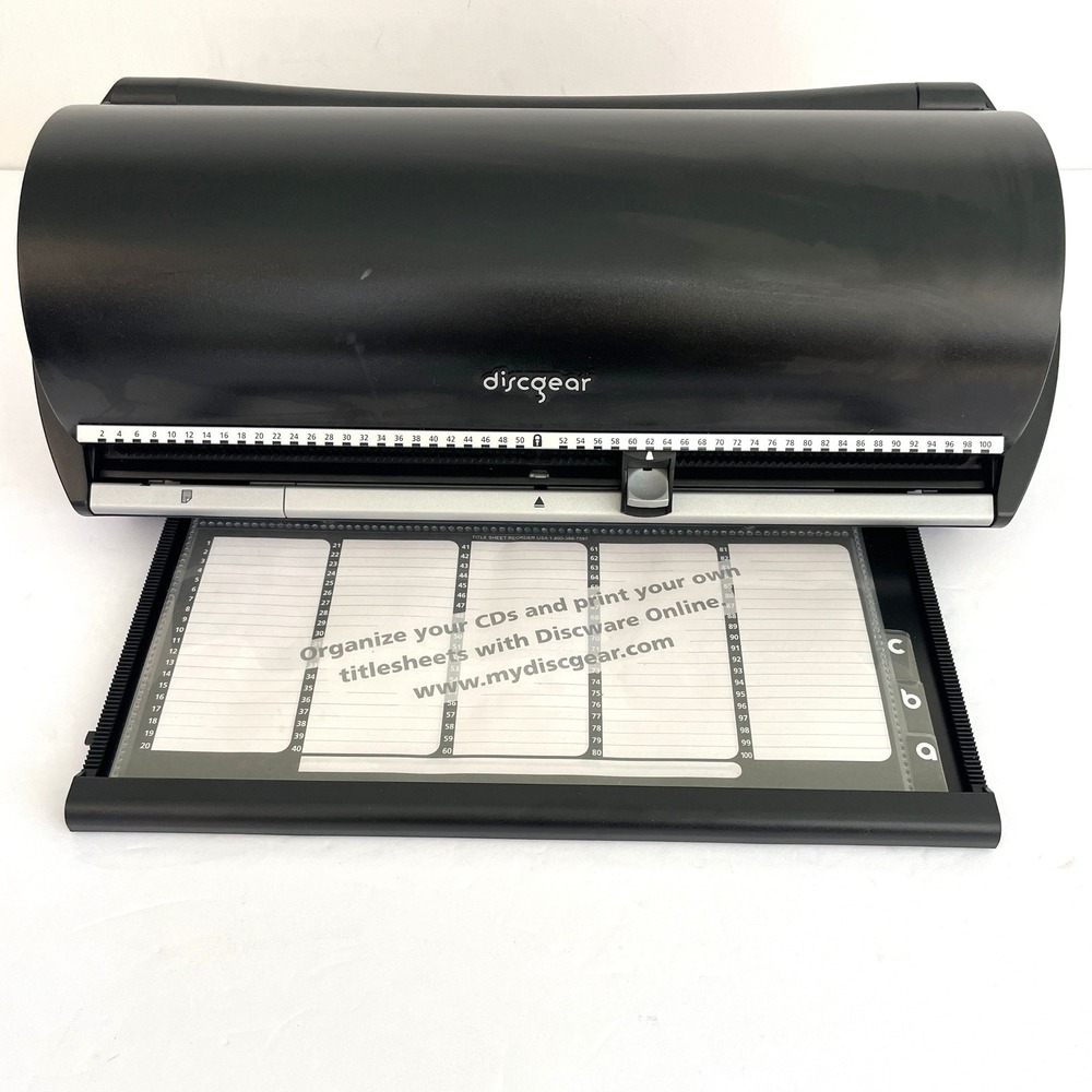 Discgear Selector 100 CD DVD Disc Storage Case Organizer Black Y2K blue ray